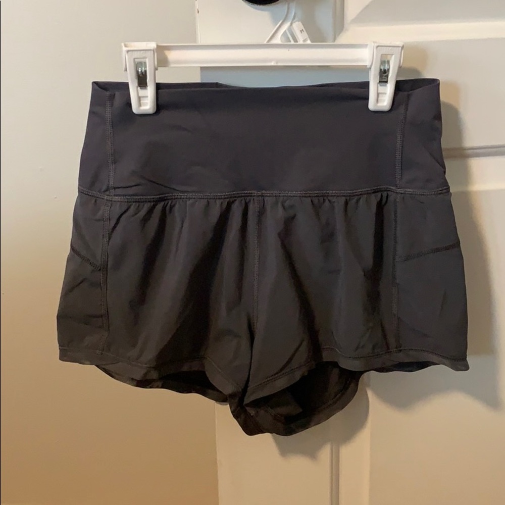 Grey lululemon athletic shorts